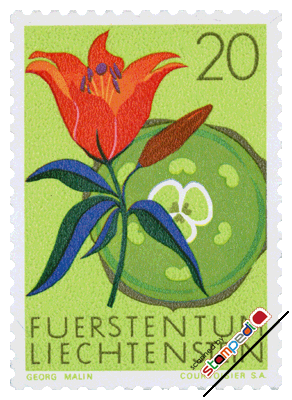 3059 外国切手 リヒテンシュタイン古切手1920年 ヨハン2世王子 凹版3種