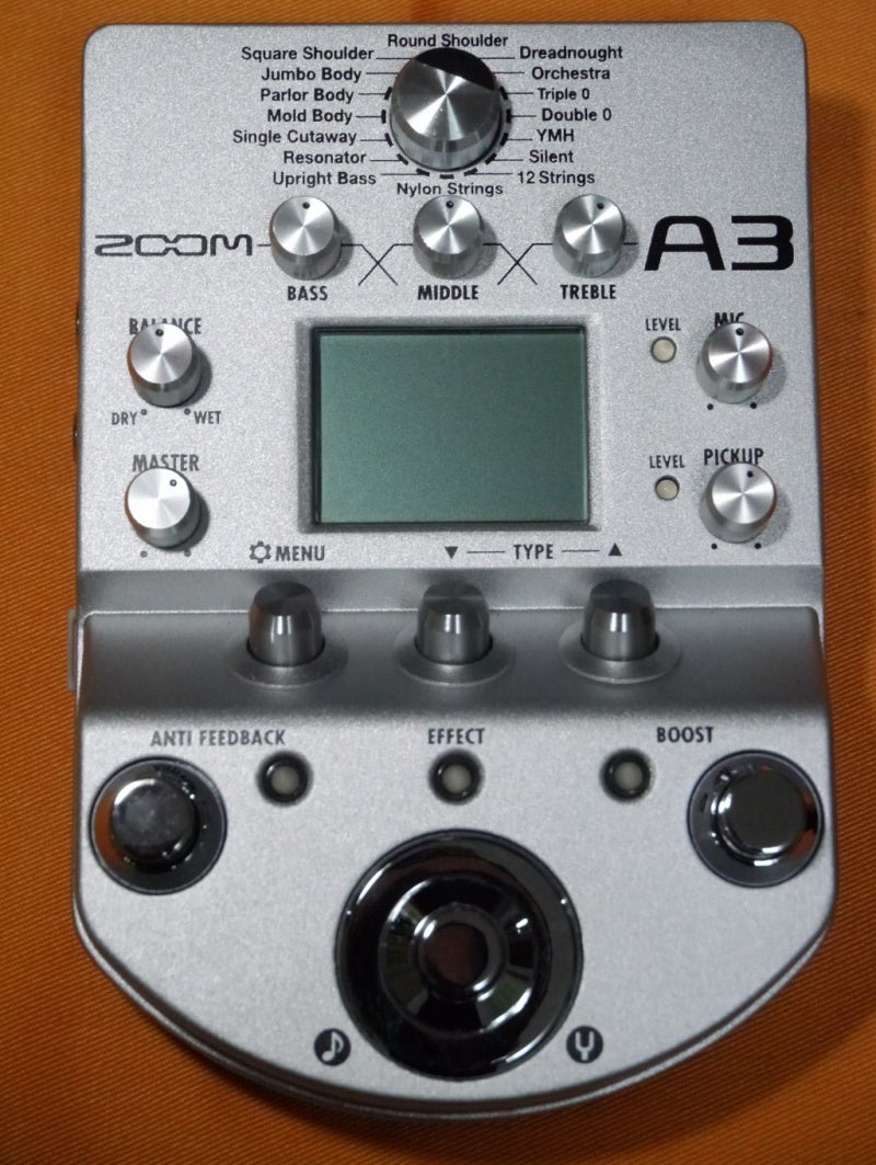 ZOOM A3 エフェクターボード シルバー 【公式通販】