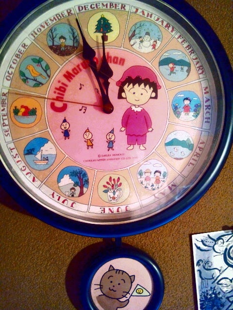 初期ちびまる子ちゃん☆目覚まし＆壁掛け時計 | まんがぶつ ～80年代