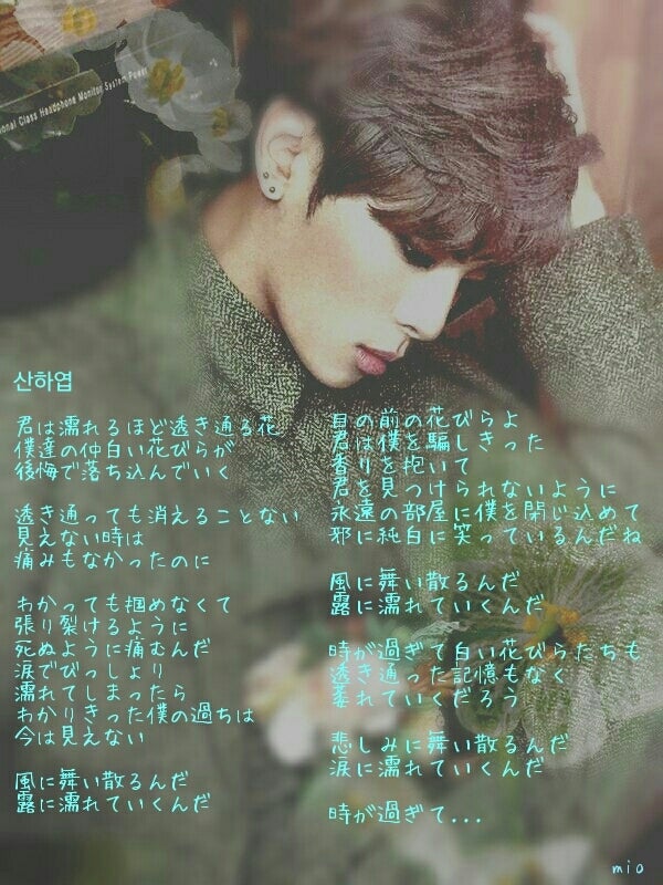 SHINee ジョンヒョン 山荷葉 SHINee ジョンヒョン 小説 山荷葉 SHINee