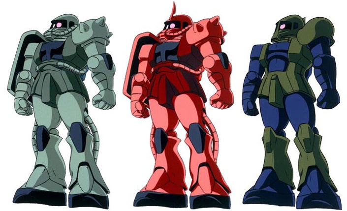 大河原邦男展 複製原画 ザク出撃 ギャン」疑惑のMS/MA〈その4