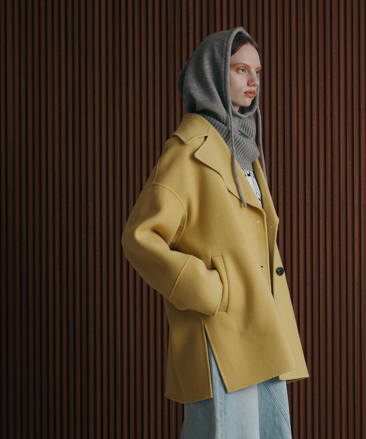 PURE LAMBS リバーミドルコート