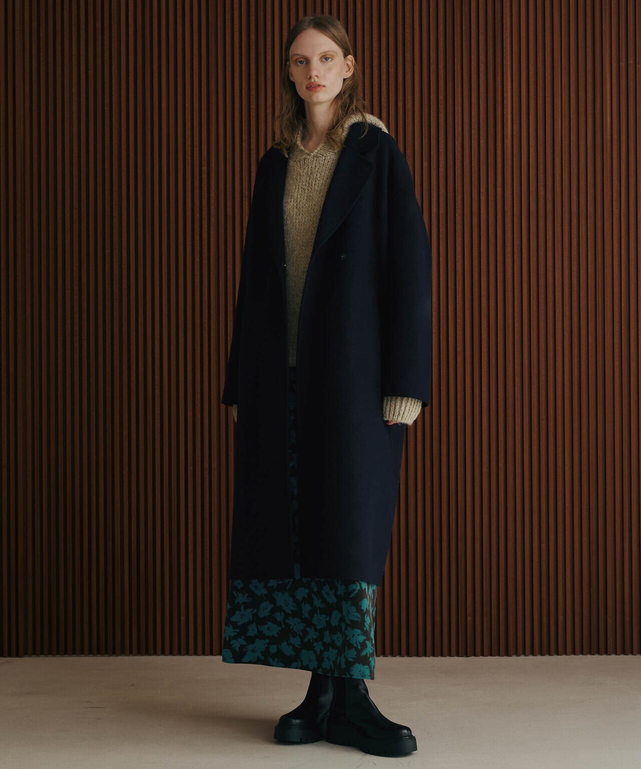 PURE LAMBS リバー ロングコート