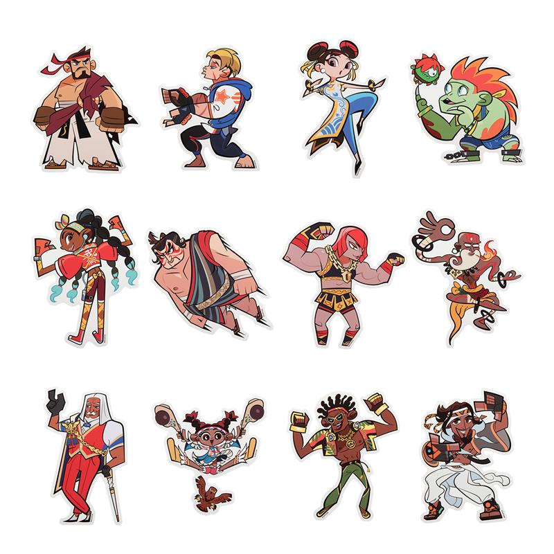 全12種】ストリートファイター トラベルビッグステッカー 第2弾 縦18cm