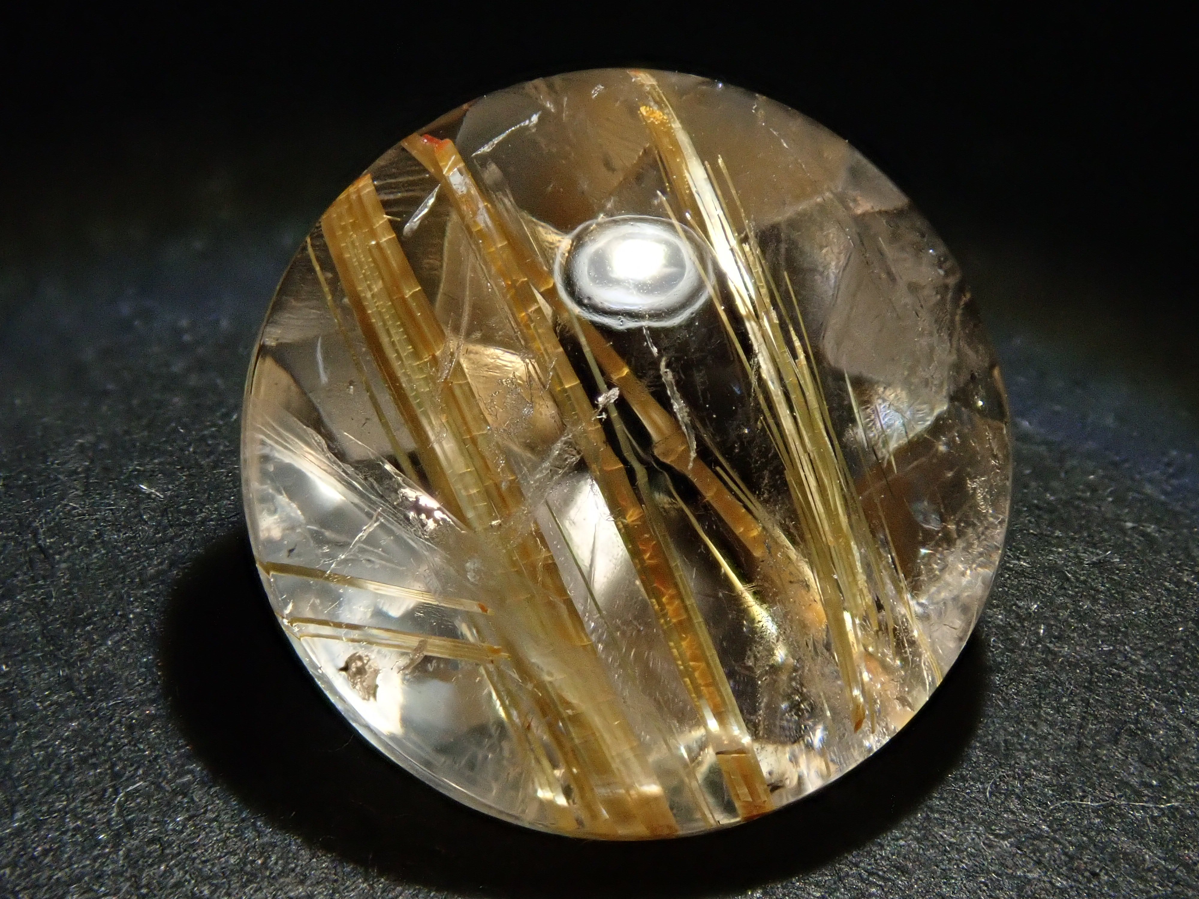 143g 大きめ ブラジル産 原石 ルチルにスモーキークォーツBH6 143g