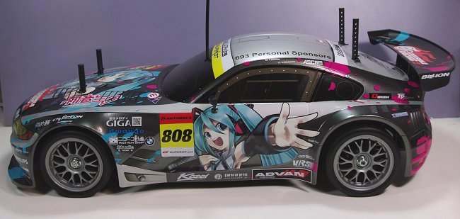 1/10 XB 初音ミク Studie GLAD BMW Z4 Tamiya 1/10 RC Hatsune Miku