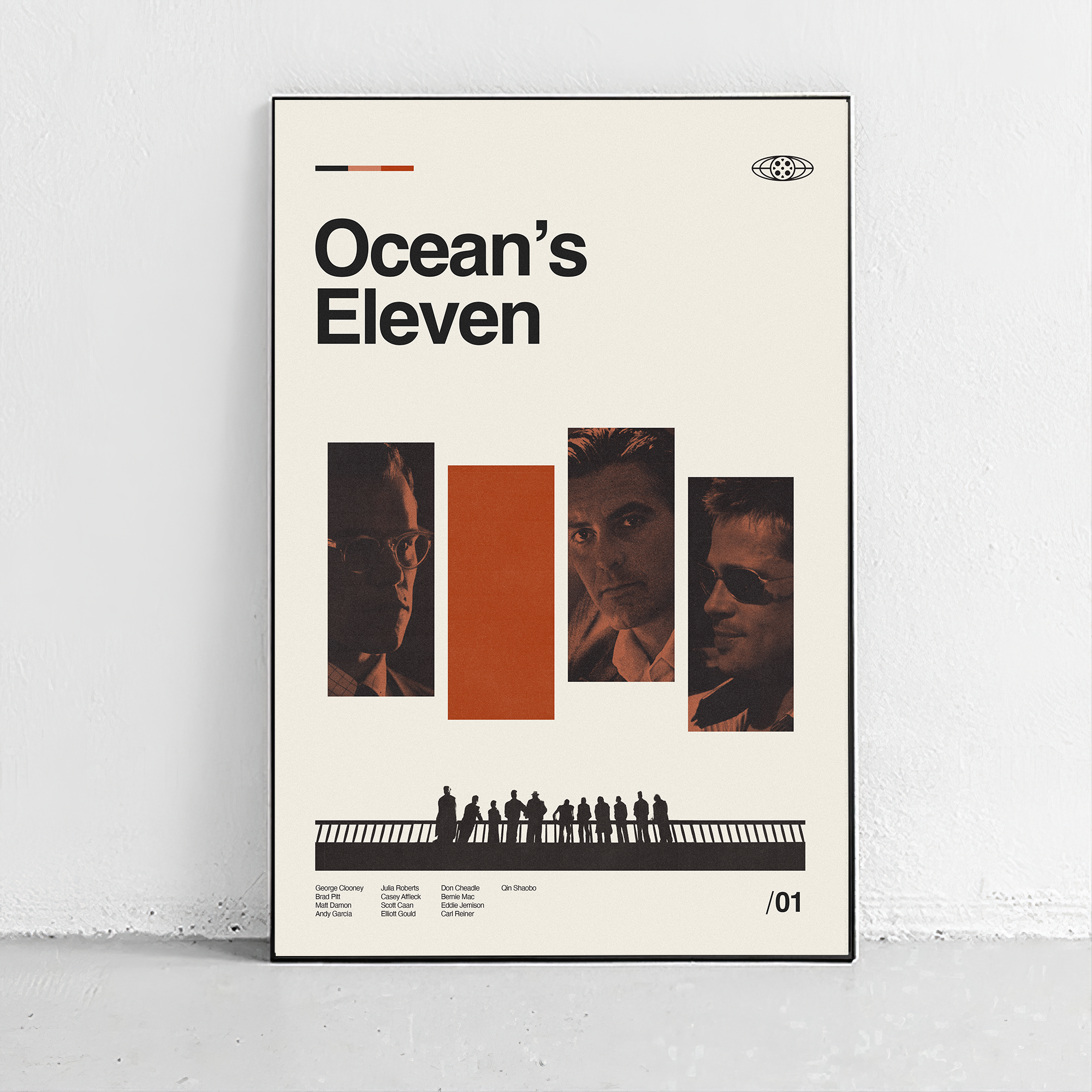 Ocean's Eleven midcentury poster – Sandgrain Studio