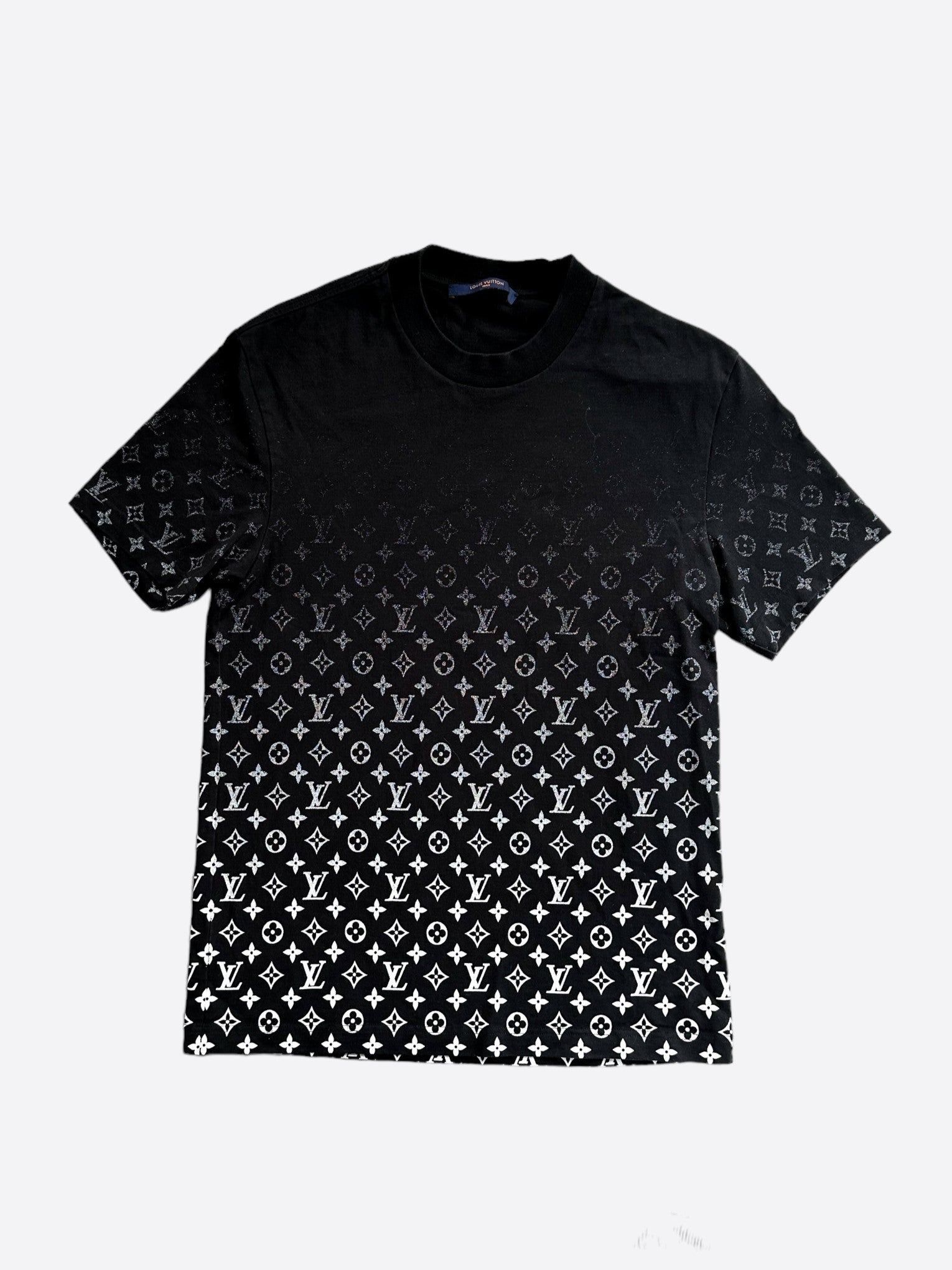 Louis Vuitton Black & White Monogram Gradient T-Shirt – Savonches