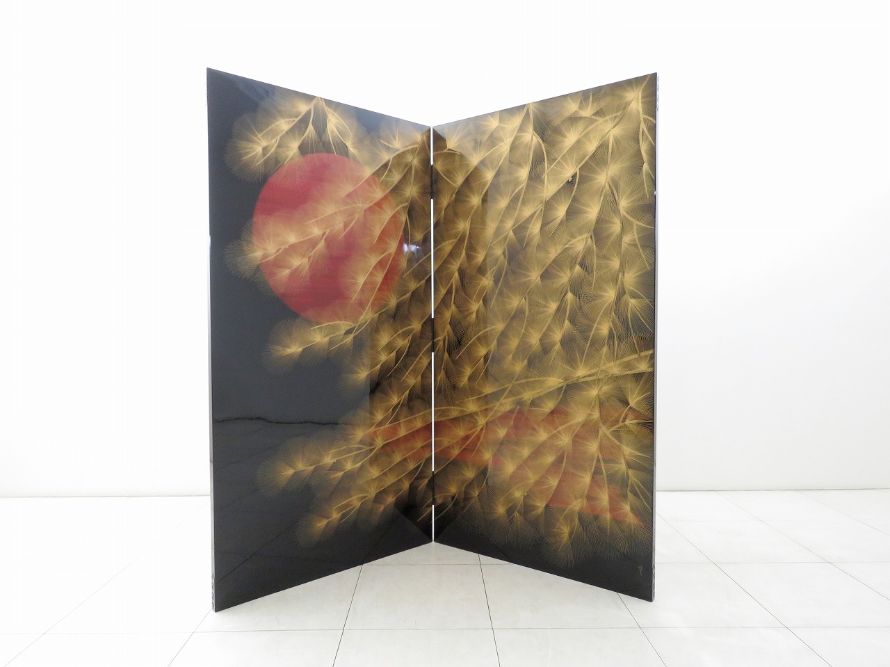 梨地青貝菊花桔梗鳥図蒔絵広蓋。 【公式通販】