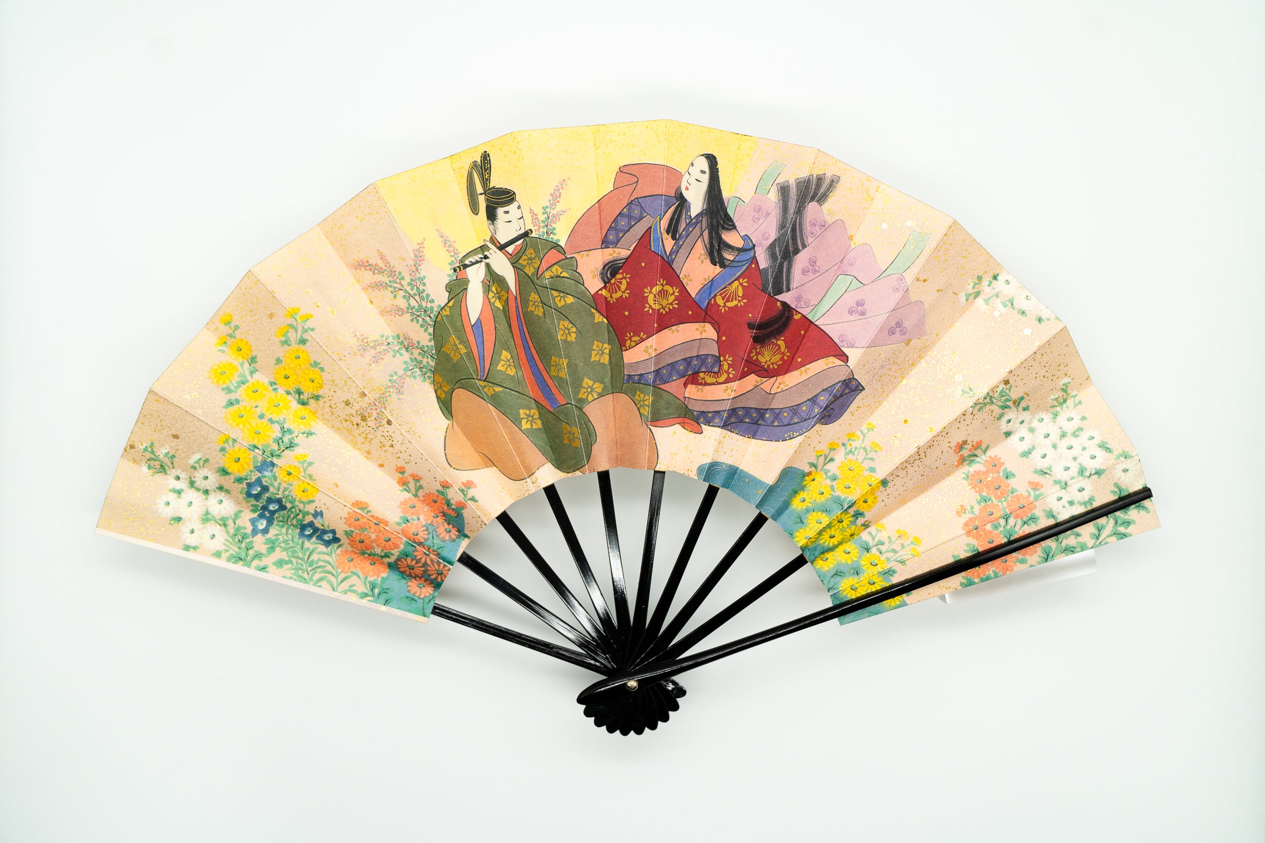 源氏物語飾り扇 】フランクリン画廊 解説書付き 27本 源氏物語 扇 源氏