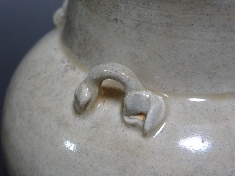 中国美術 宋期 白磁 蓋付壺四耳壺 中国美術 宋期 白磁 蓋付壺四耳壺