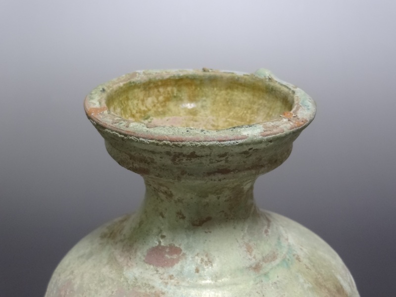 中国 漢緑釉 香合 時代箱付 C R7980中国 漢緑釉 香合 時代箱付 C R7980