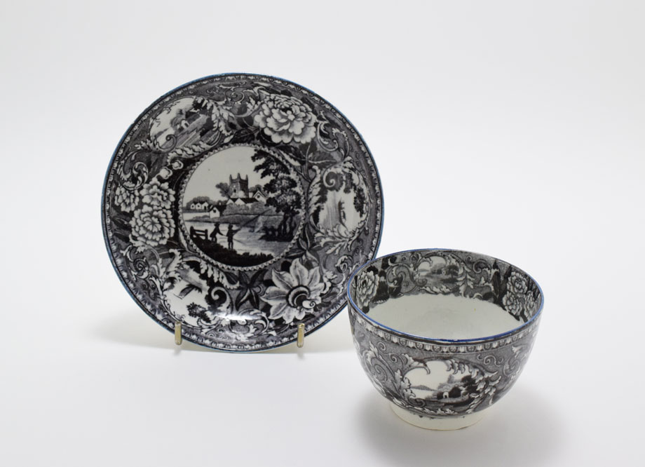 ☆希少☆19世紀英国アンティークスロップボウル陶器茶器イギリス