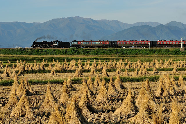 特集)はざ掛けを撮る（2018年版）: 会津の自然と汽車 & 北信の田舎暮らし