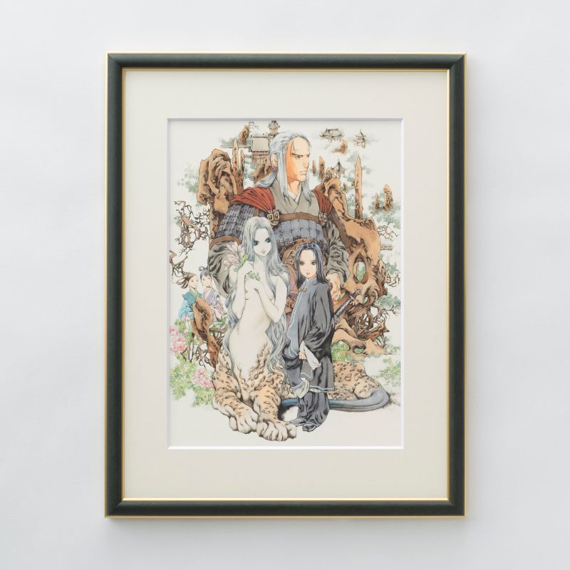 十二国記 複製原画 白銀の墟 玄の月（一） シリアルナンバー入り 工場