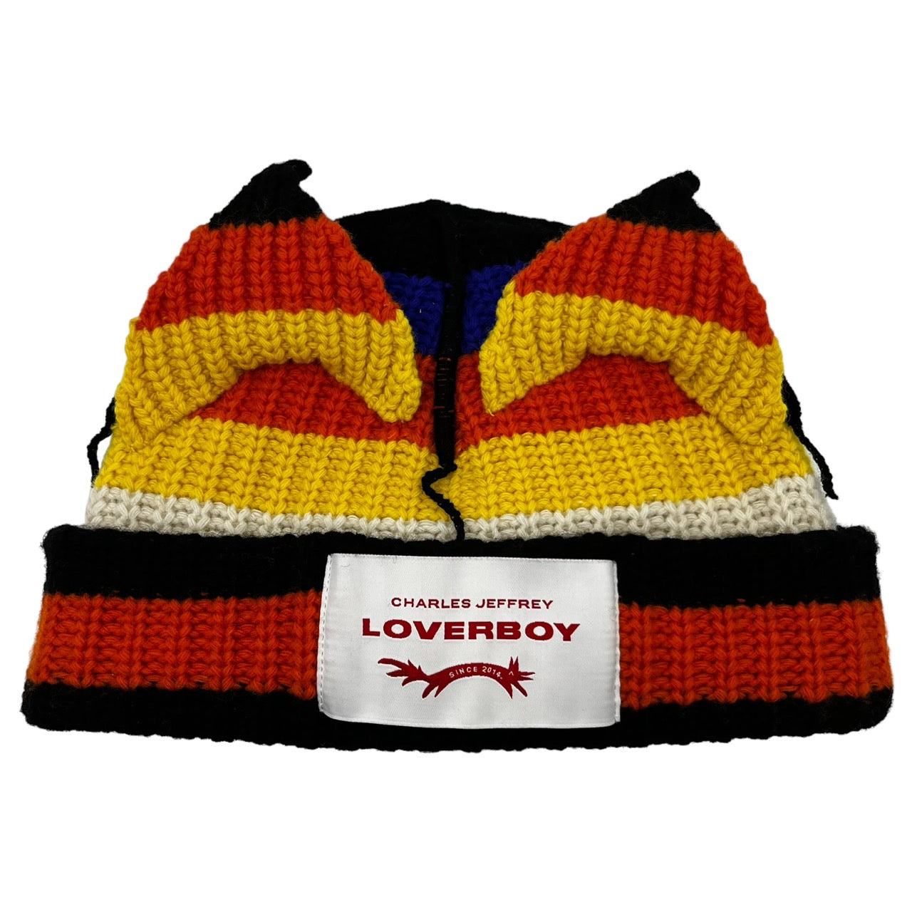 Charles Jeffrey LOVERBOY 猫耳ニット帽 ビーニー Charles Jeffrey