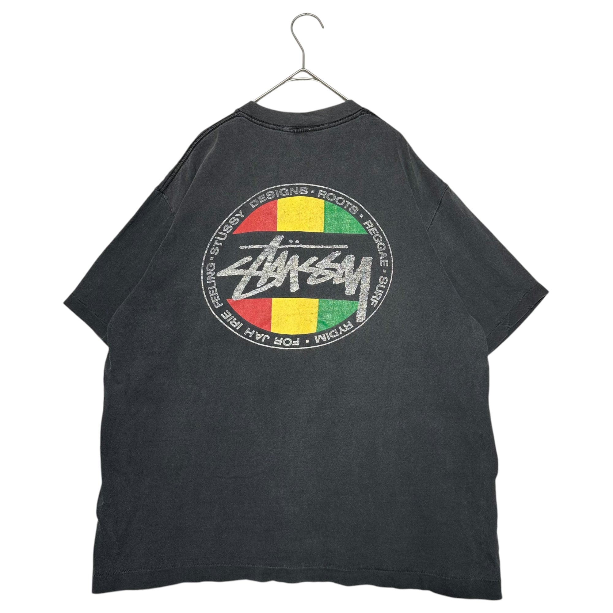 STUSSY 80s Tシャツ 総柄 OLD ステューシー黒タグ