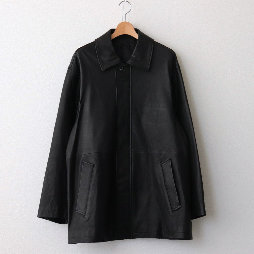 LEATHER ZIP JACKET #BLACK [ST.622] – ciacura