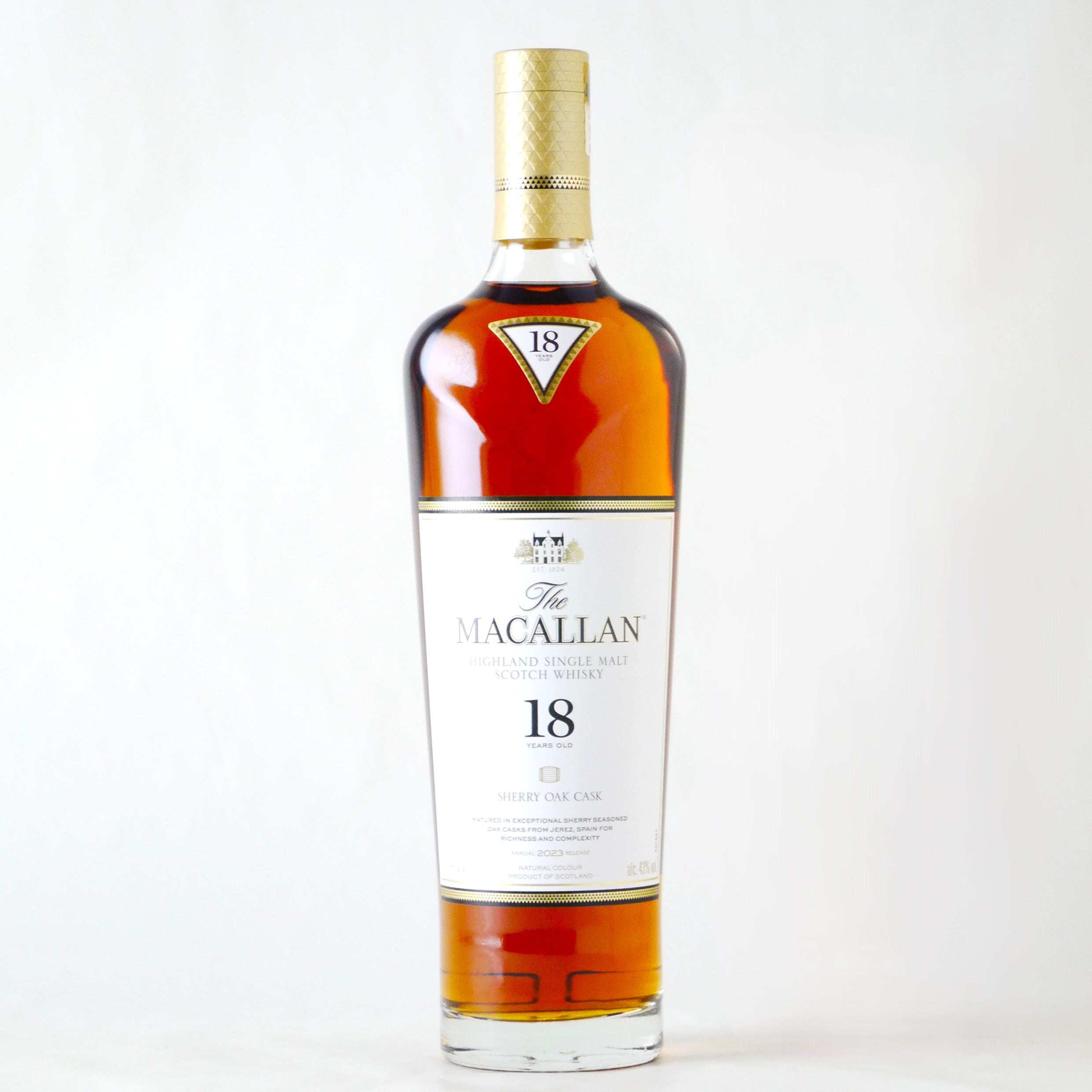 お一人様一点まで】ザ・マッカラン 18年 シェリーオーク【2023】※正規