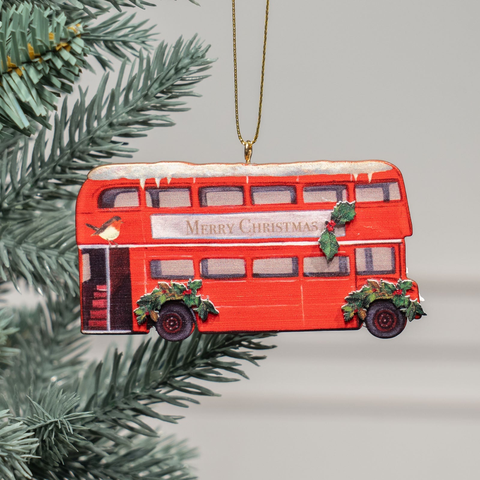 GISELA GRAHAM ジセラグラハム】オーナメント ロンドンバスウッド