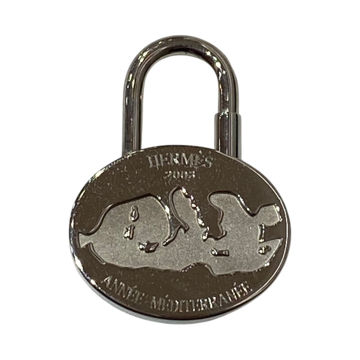 エルメス カデナ＆キー＆革紐 No.120 ツヤ消し 中古品 (77105) カデナ