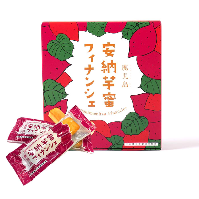 薩摩川内市観光物産協会］安納芋蜜フィナンシェ4本入×2箱|薩摩川内市