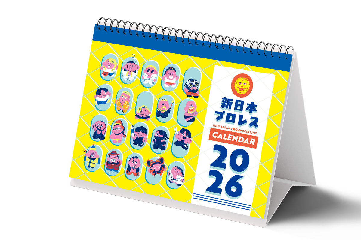 2026年 新日本プロレス カレンダー（卓上タイプ A5サイズ）