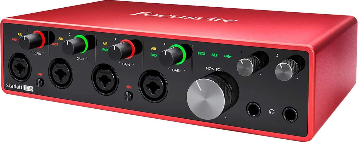Scarlett 18i20 USBオーディオインターフェース(gen3)中古 Focusrite