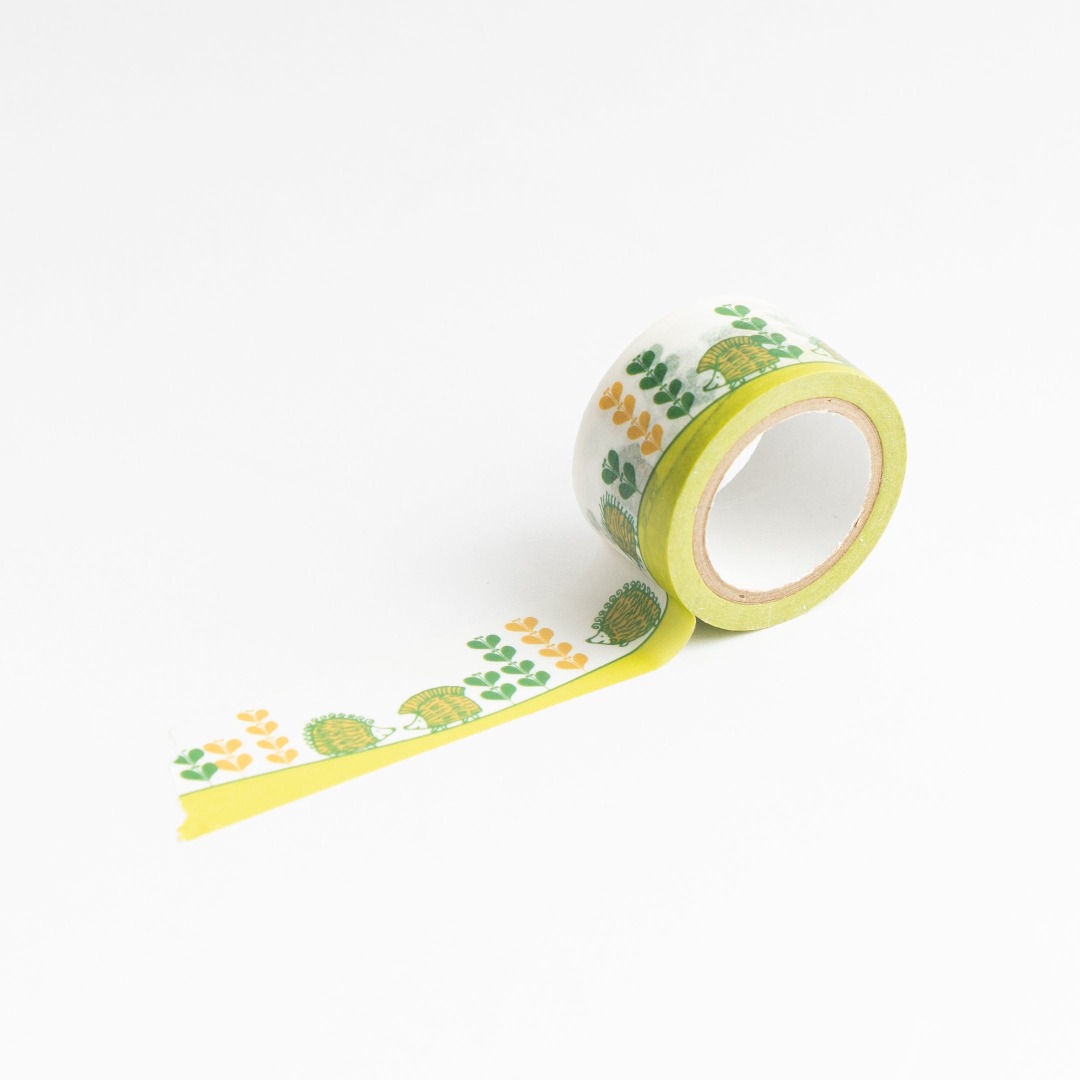 マスキングテープ（25mm・出会いのハリネズミ 野原）