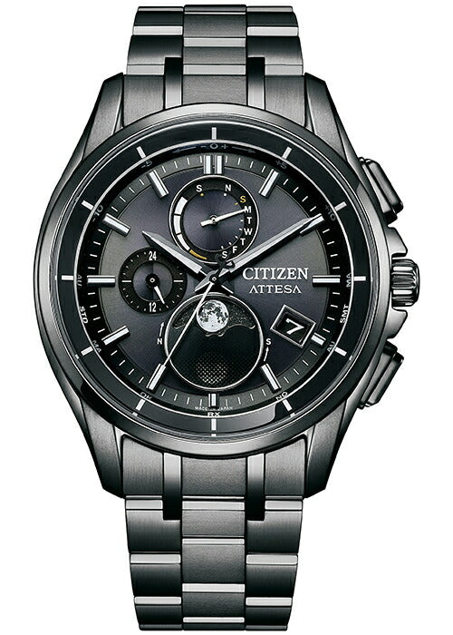シチズン アテッサ ブラックチタン ムーンフェイズ ルナプログラム
