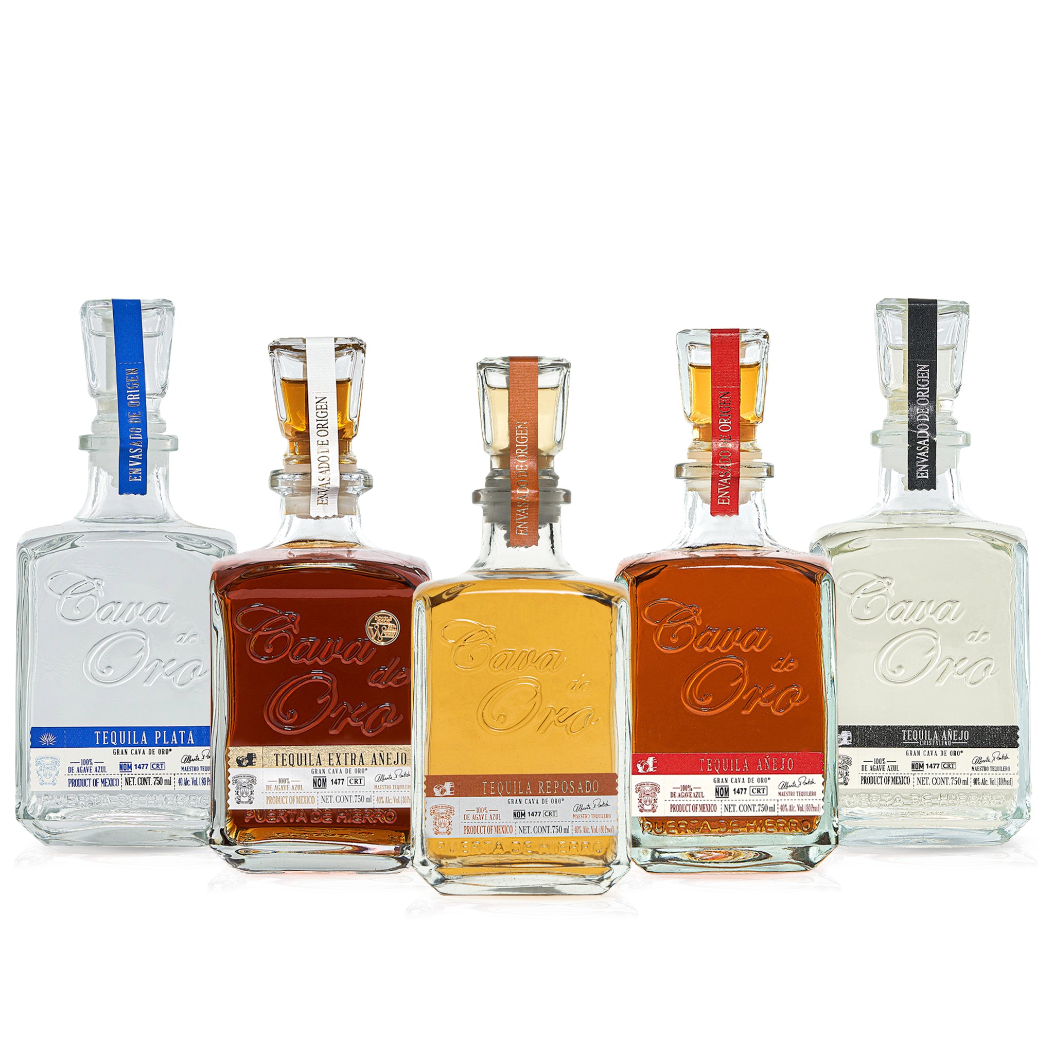 Cava de Oro Family Tequila Collection (5 Bottles) + Free Shipping
