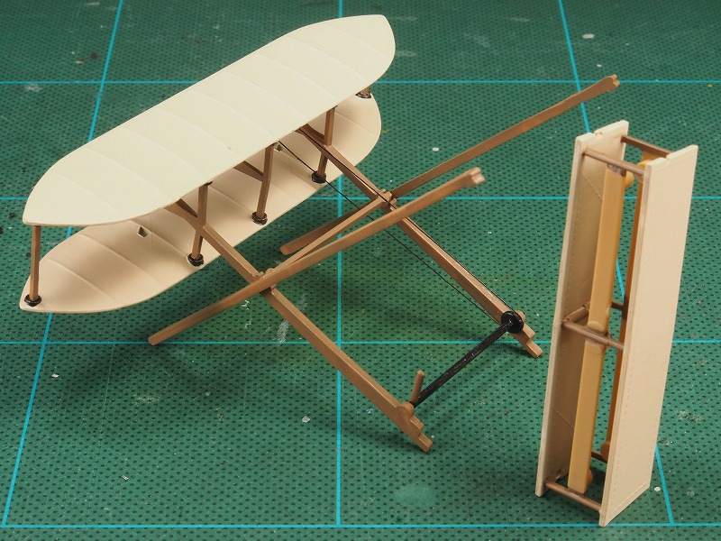 USAF 約 1/40 アメリカ ライト兄弟 ライトフライヤー号 木製 完成品