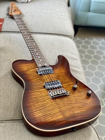 Soloking MT-1 FM 24 Deluxe MKII in Bengal Burst – solokingguitar.com