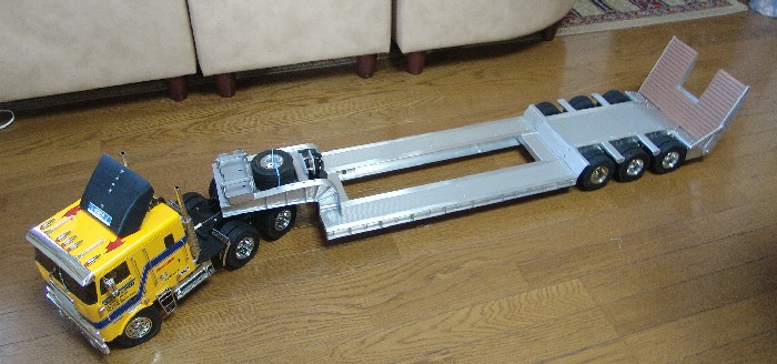 タミヤ 1/14 トレーラー 自作低床トレーラー タミヤ 1/14 トレーラー
