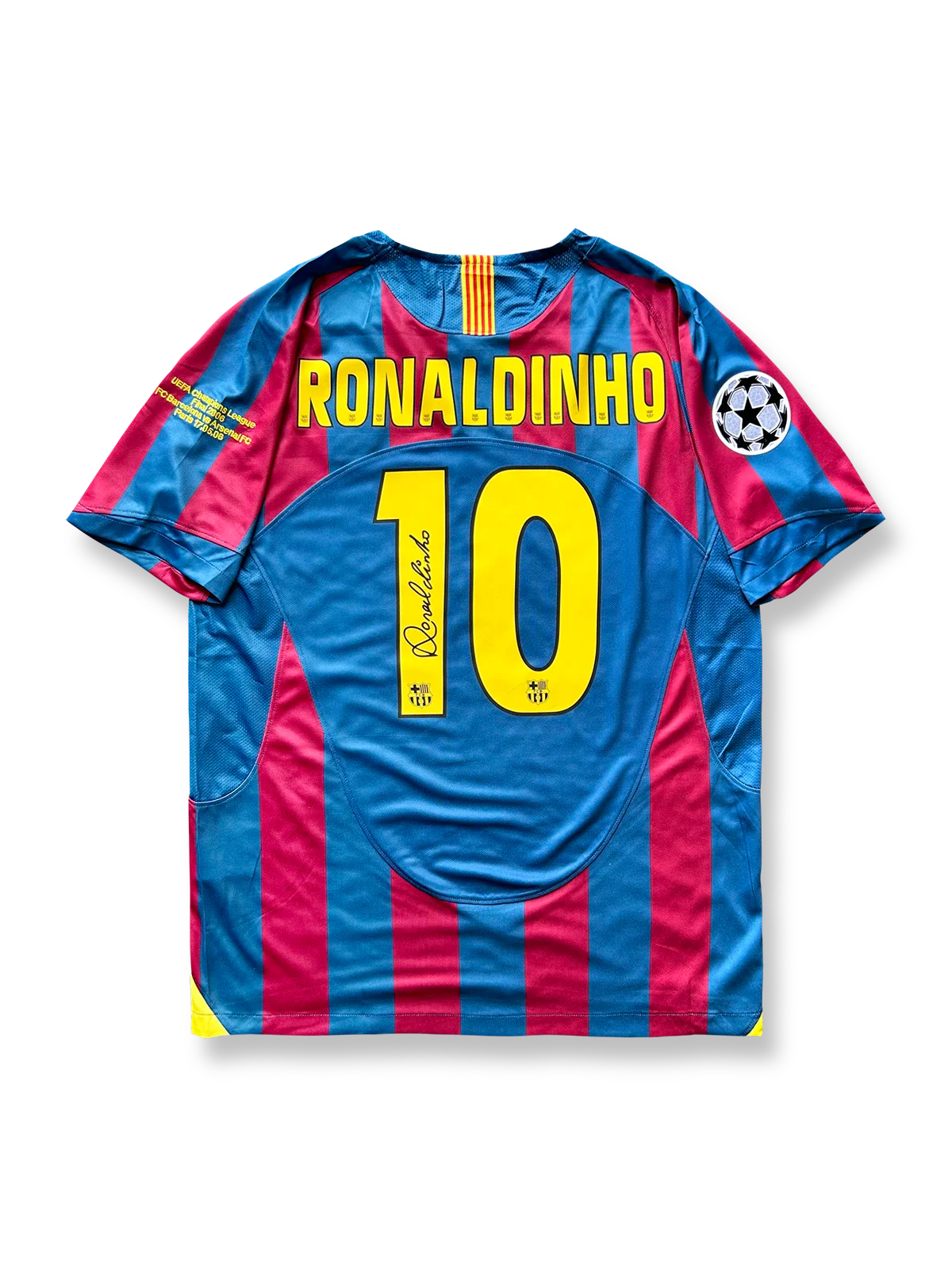 2005/06シーズン バルセロナ ホーム ロナウジーニョサイン入り 10番