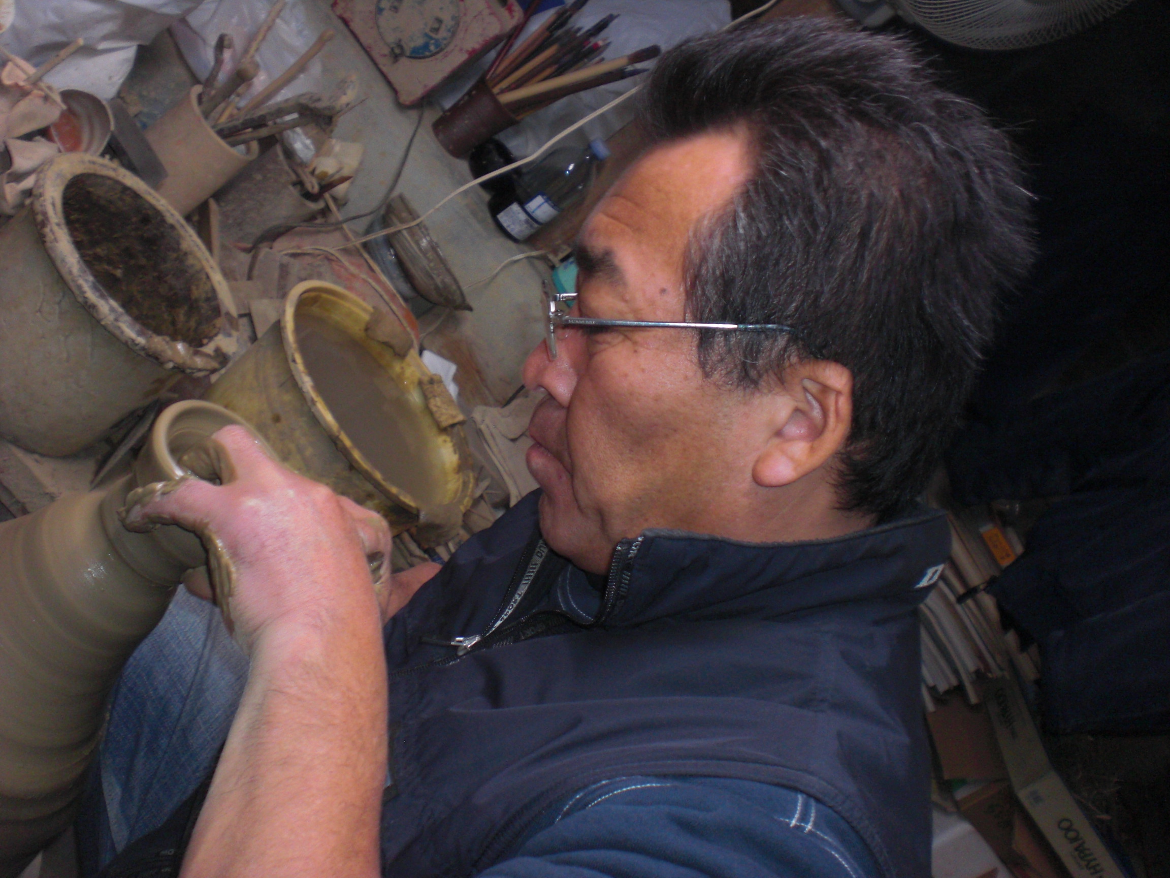 立杭焼 花入れ 壺 清水昌義作 立杭焼 花入れ 壺 清水昌義作 立杭焼 花