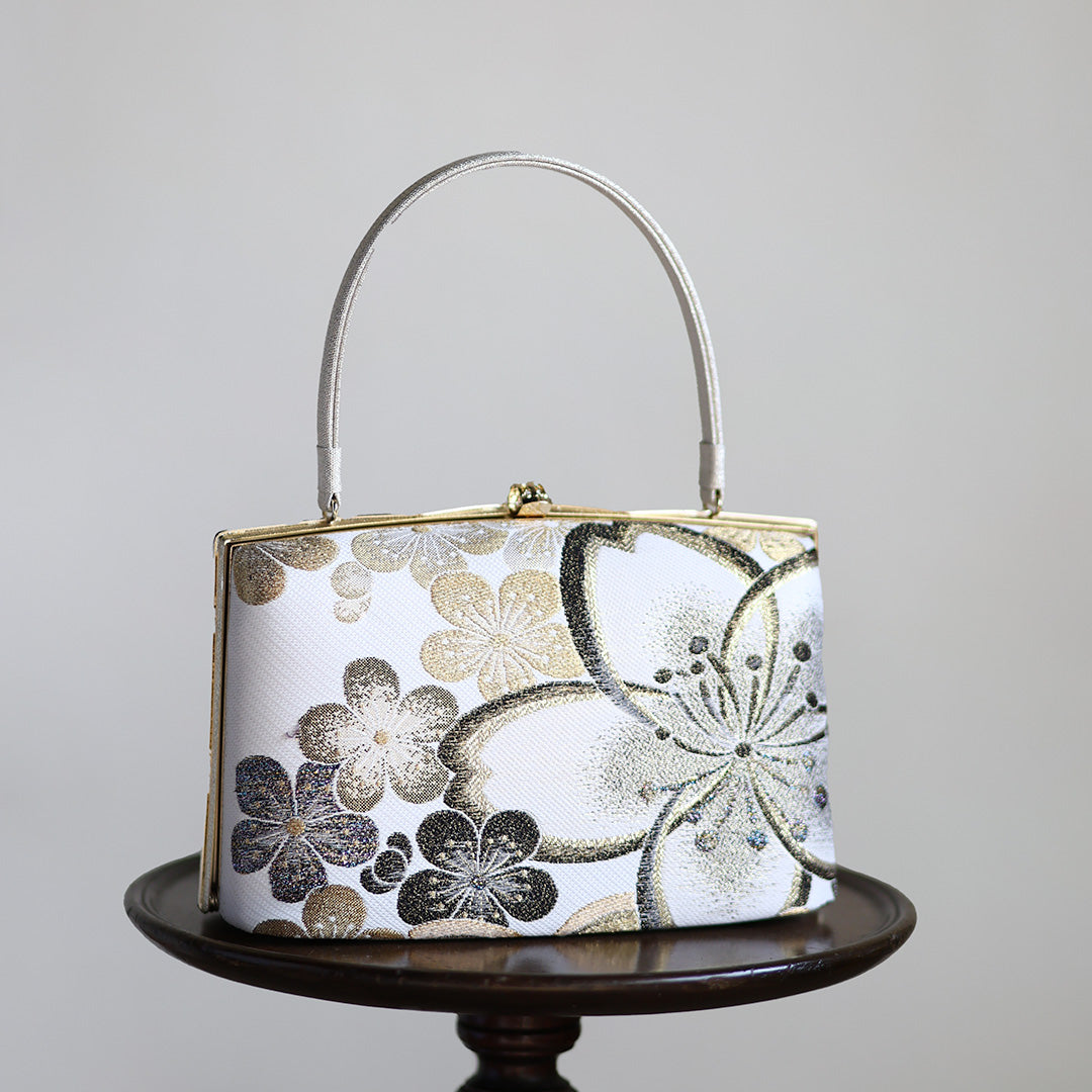 Ise – Hanatoki Pattern Nishijin-ori Handbag – Tatsumi | Japanese