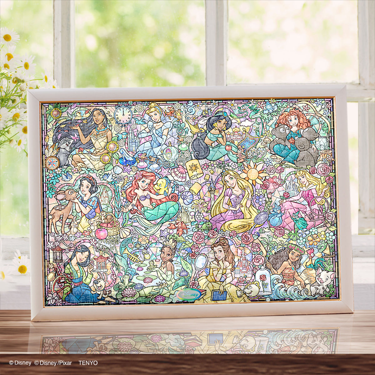 ステンドアート ジグソーパズル 1000ピース「ディズニープリンセス