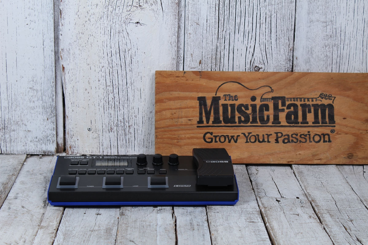 Boss GT‑1 Electric Guitar Multi Effects Processor Pedal with Tone