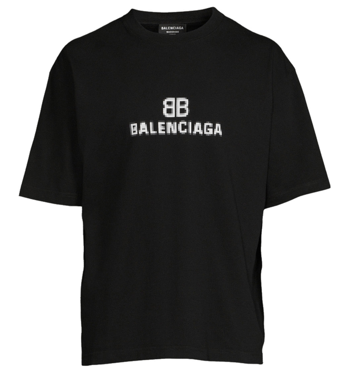Balenciaga Logo Pixel T-Shirt (Black) – The Factory KL