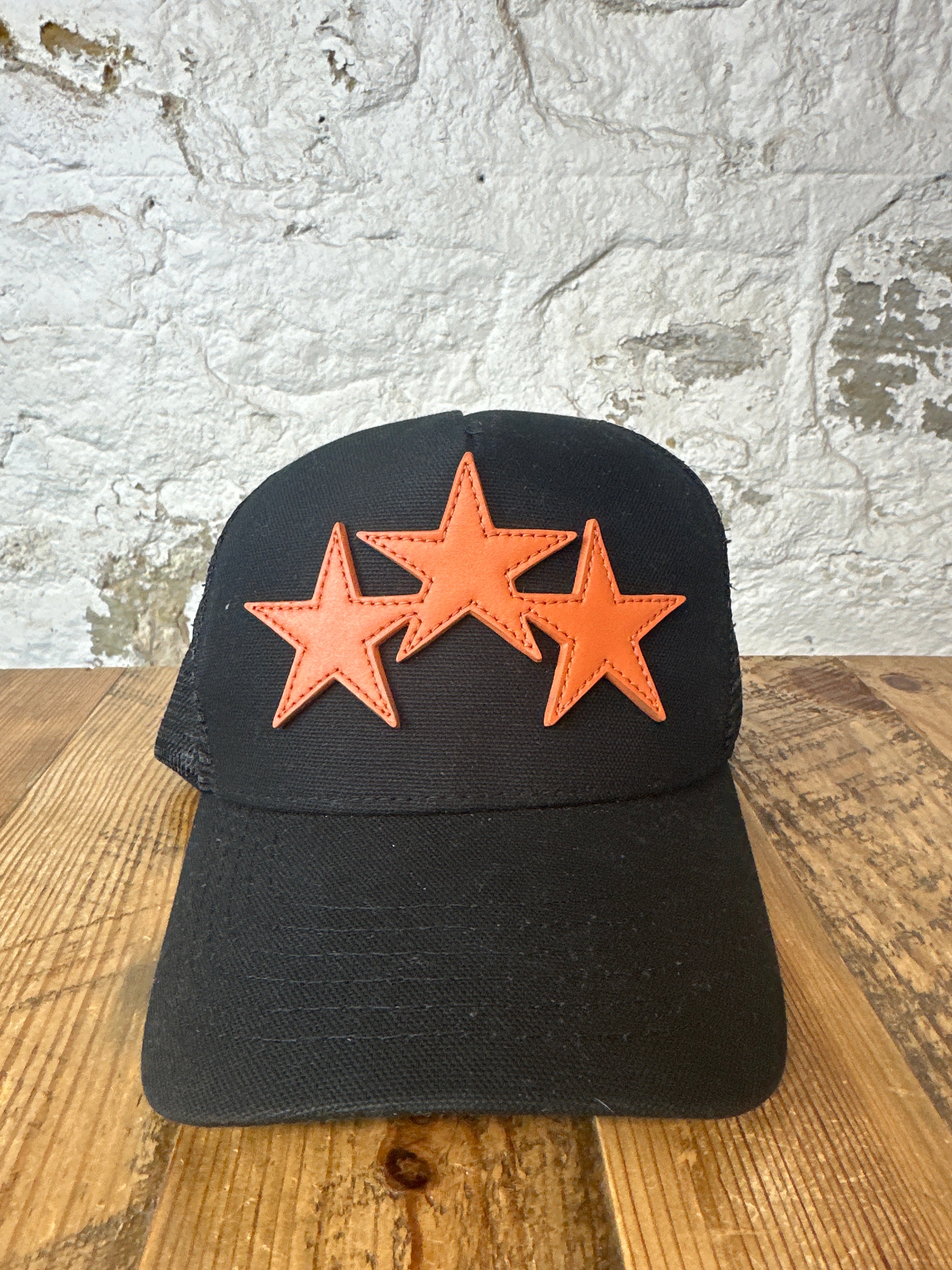 Amiri Orange Star Black Trucker Hat – The Gallery Online