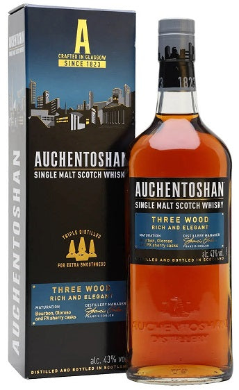 Auchentoshan Three Wood Single Malt Scotch Whisky 750ml - Liquor