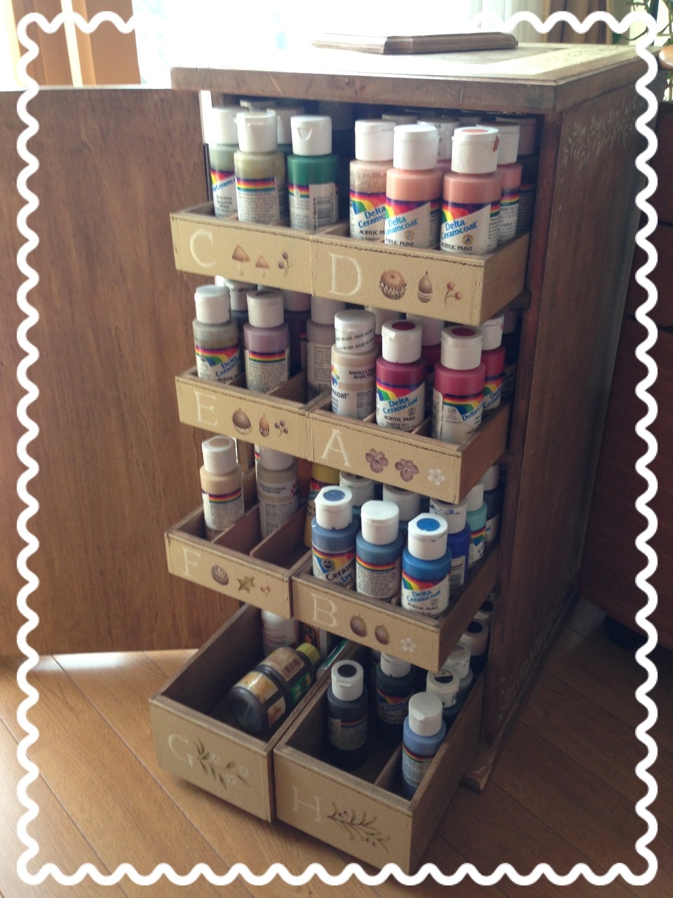 トールペイント 絵の具収納棚 【公式通販】