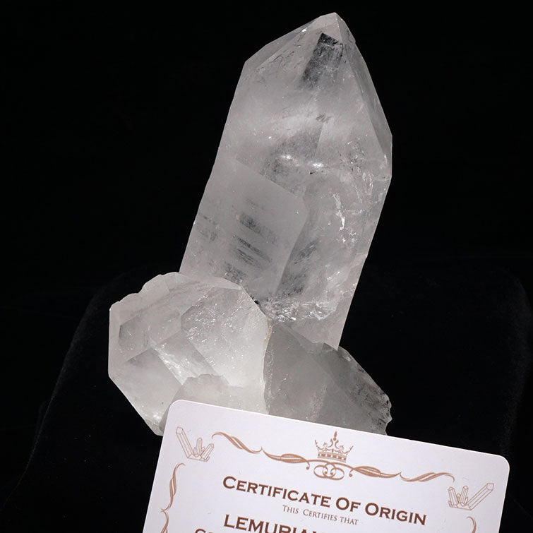 水晶クラスター 原石 ブラジル ミナスジェライス州 コリント産 証明書