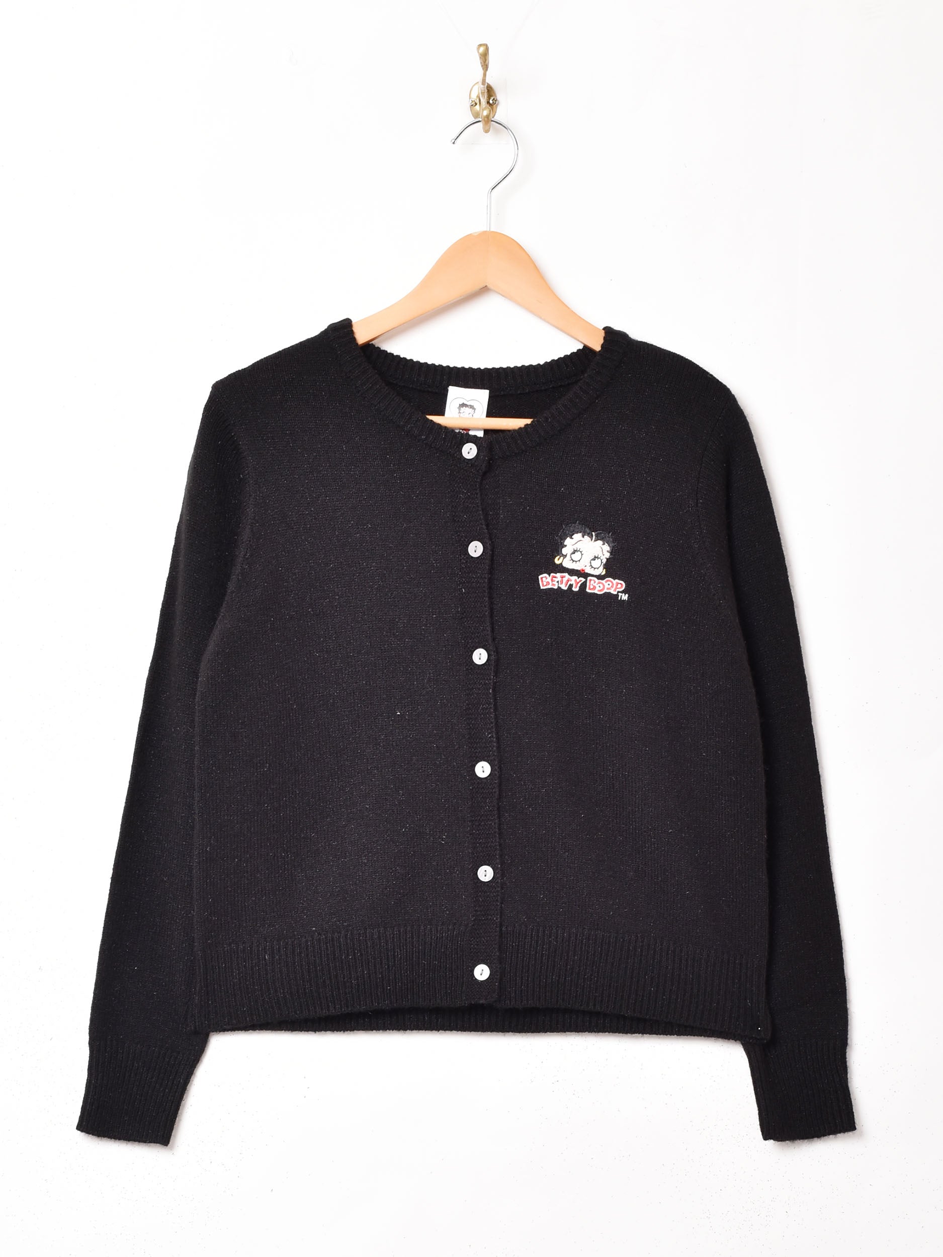 Meridian×Betty Boop》 ワンポイント 刺繍 カーディガン【3色展開