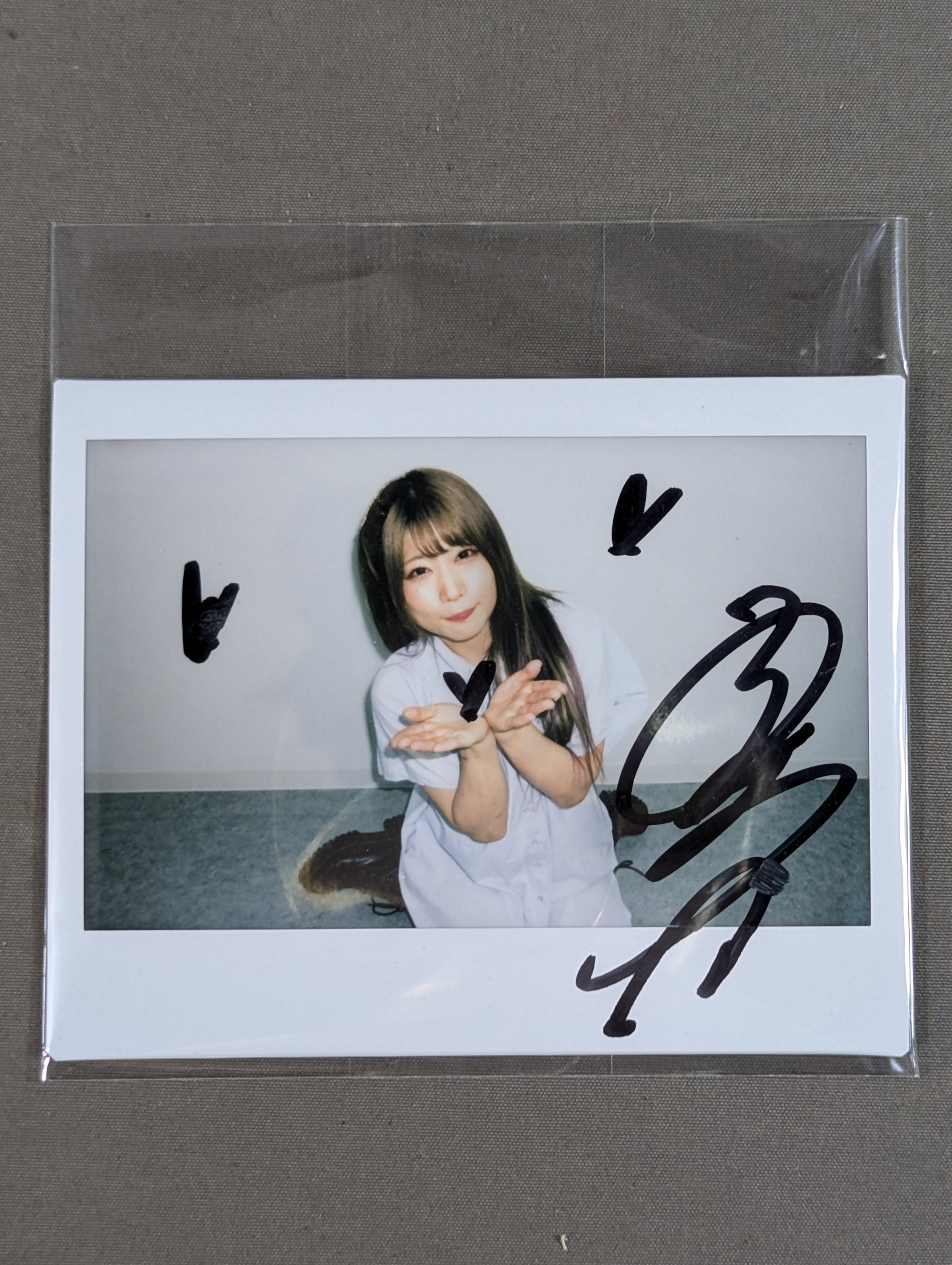 &TEAM 月狼 撮り下ろしチェキ 直筆サイン入り HARUA ハルア &TEAM 月狼