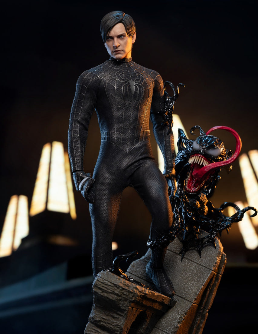 READY🔥Hot Toys MMS728B Spider-Man 3 Spiderman (Black Suit