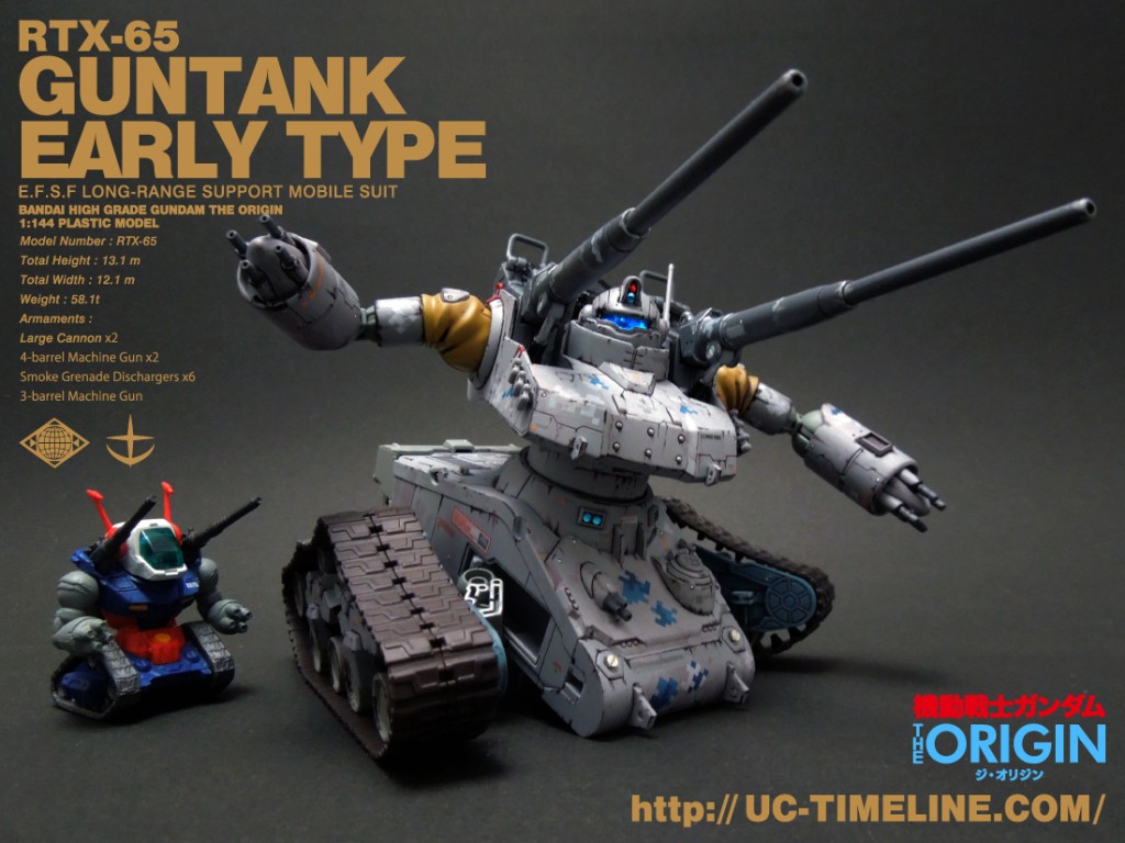 HG GUNDAM THE ORIGINRTX-65 ガンタンク初期型完成報告。 – UC