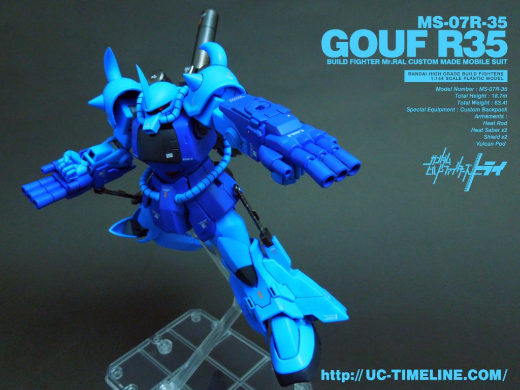 HGBF グフR35完成報告。 – UC-TIMELINE. ガンプラ好きだけど難しいこと
