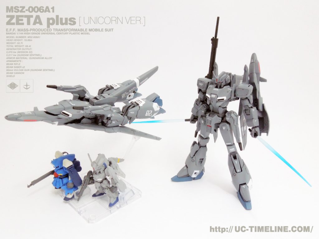 HGUC ゼータプラス（ユニコーンVer.）完成報告。 – UC-TIMELINE